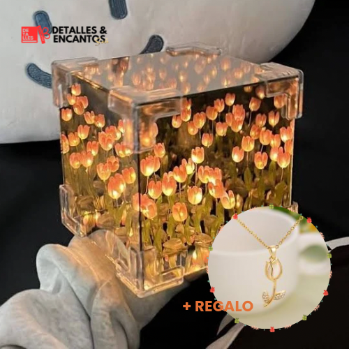 🌷 ¡Transforma tu espacio y sorprende a tus seres queridos! 50% OFF en nuestra Lámpara de Tulipanes Infinitos + Collar especial de regalo! + Envío GRATIS🌷